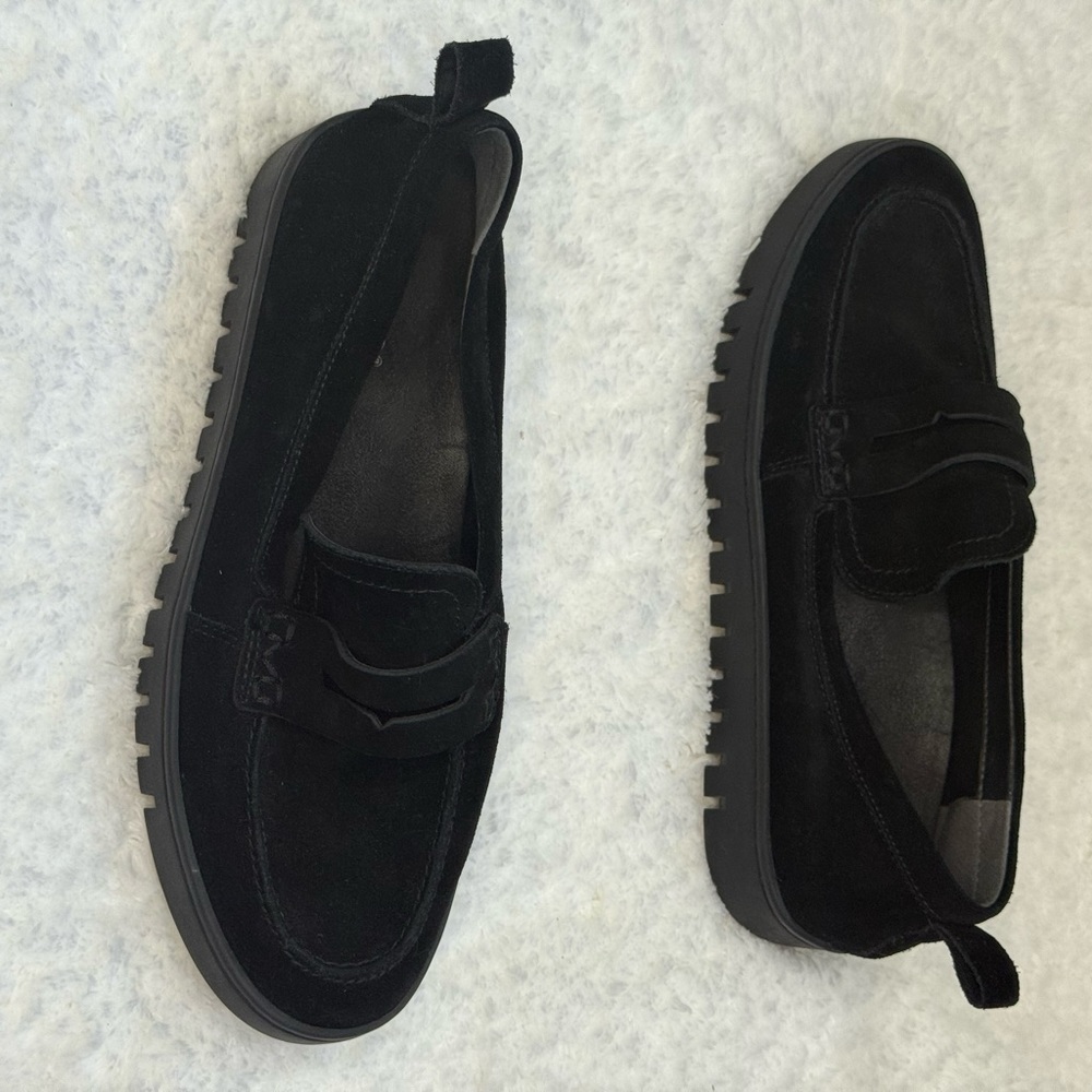 Vionic Uptown Black Suede Loafers Sz 8 - Picture 5 of 12